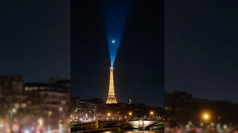 مصور باريسي يلتقط صورة مذهلة لـ “استعراض الكواكب”